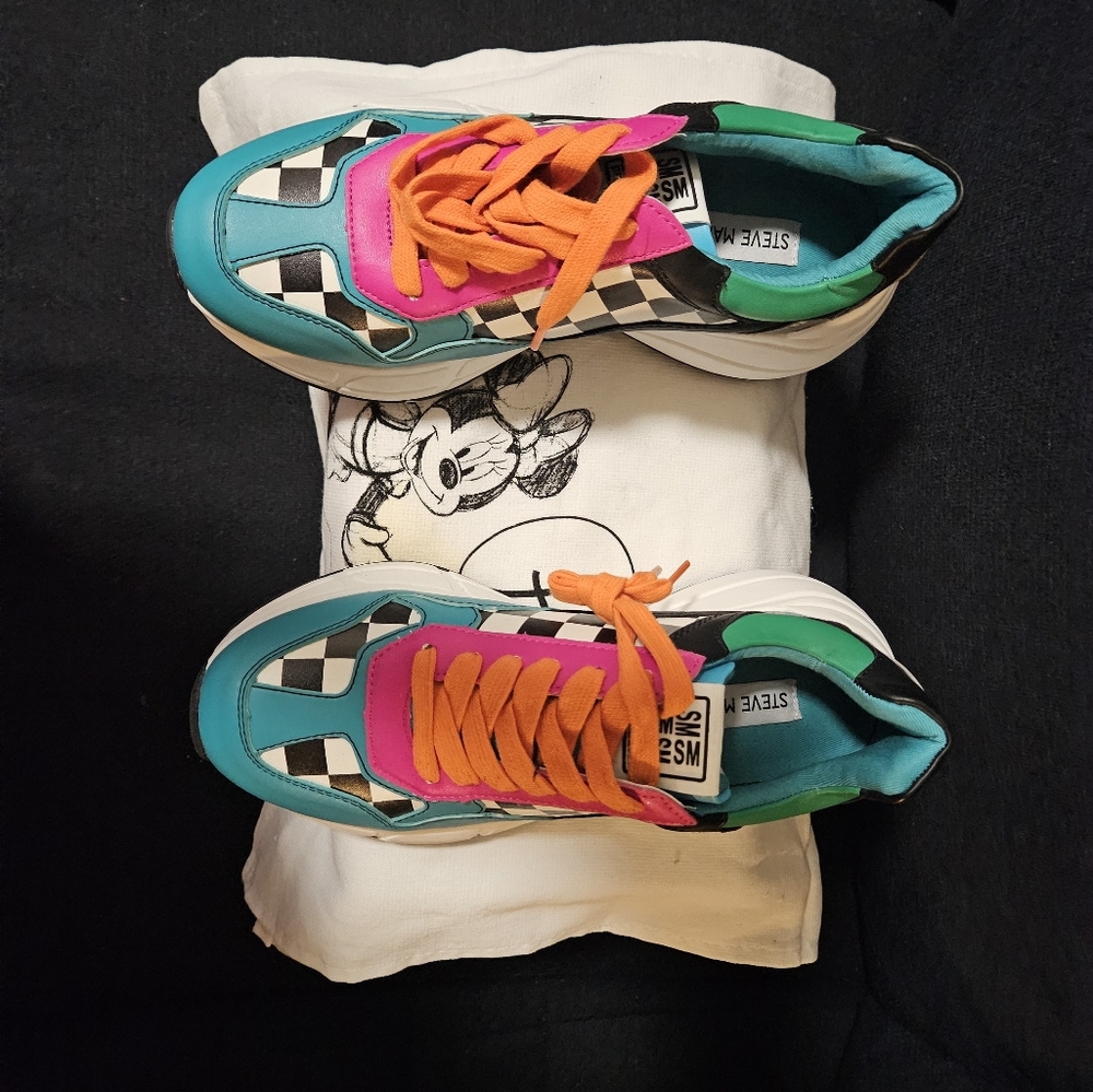 SM Checkered Colorful Sneakers